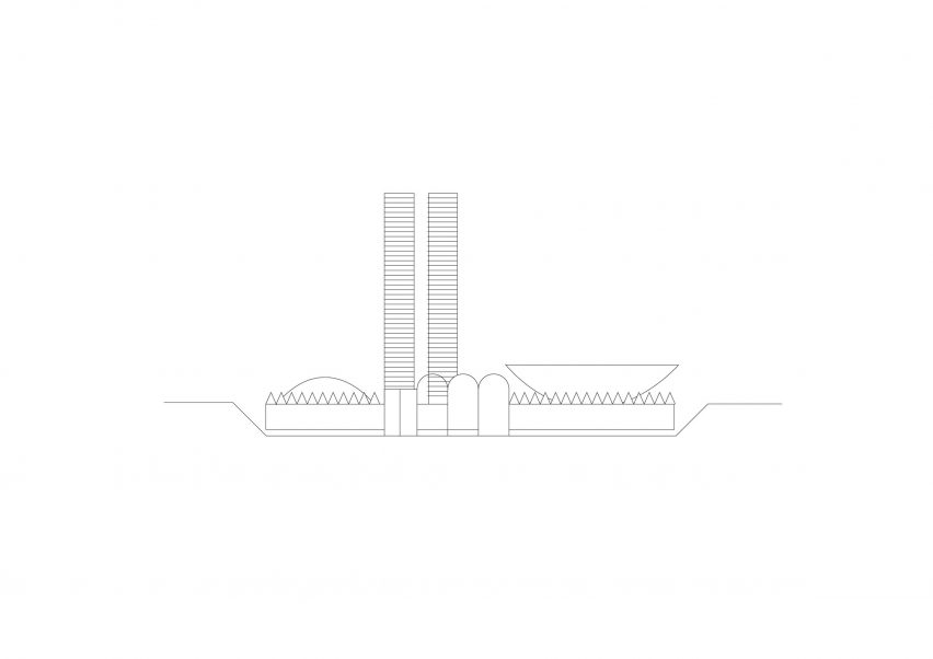 Plans for Castillo Congresso by Opposite Office, Brasília