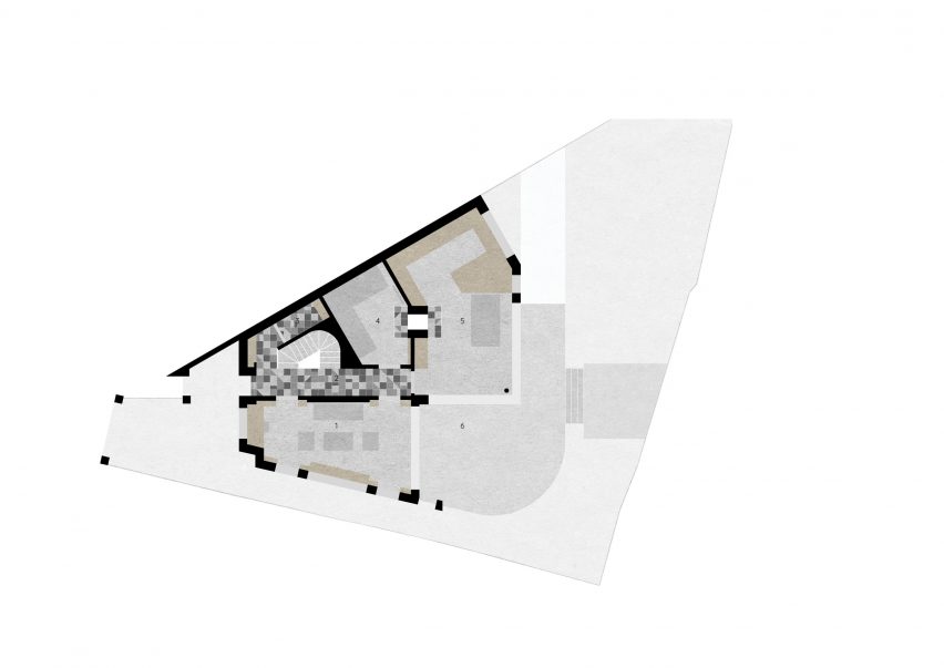 Ground floor plan of NW10 House