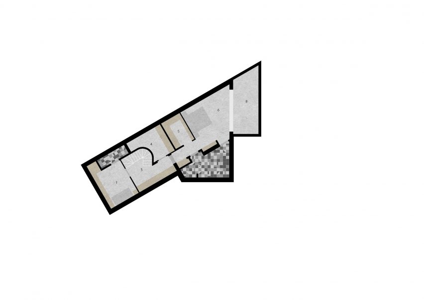 Basement plan of NW10 House