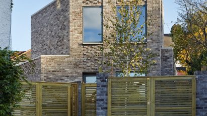 Photo of the front of NW10 House by Platform 5 Architects