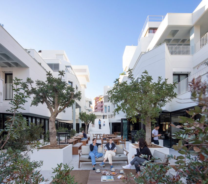 Courtyard of Gomila Center in Project Gomila by MVRDV and GRAS Reynés Arquitectos