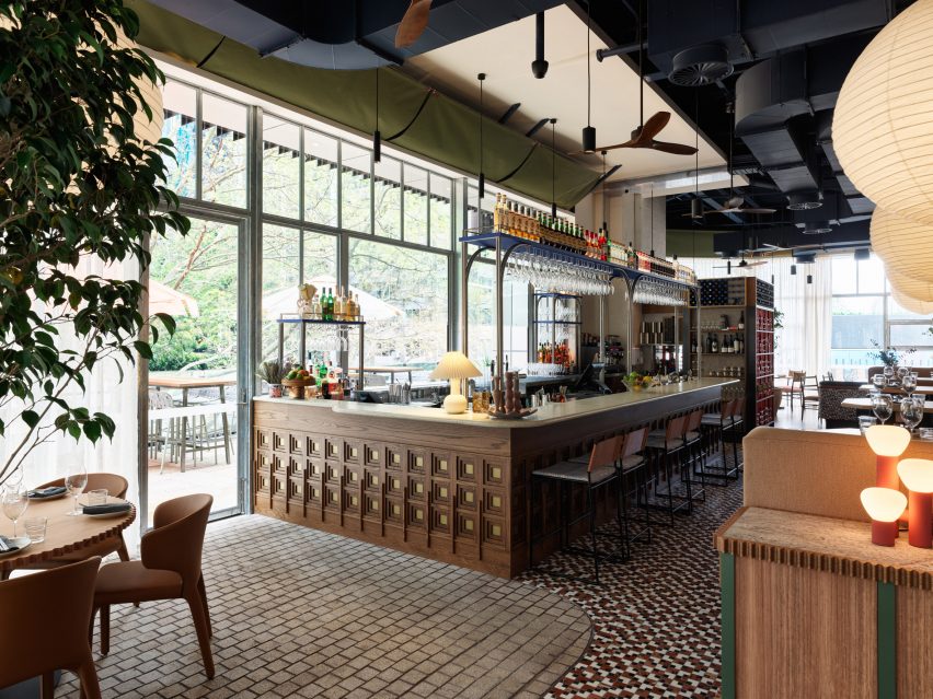 Interior of RAFI restaurant in Sydney, designed by Luchetti Krelle