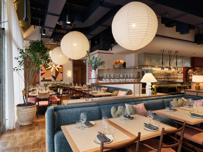 Interior of RAFI restaurant in Sydney, designed by Luchetti Krelle