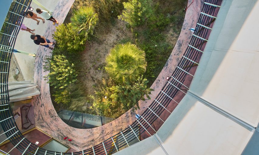 Aerial view of Rambla Climate-House by Andrés Jaque, Office for Political Innovation and Miguel Mesa del Castillo