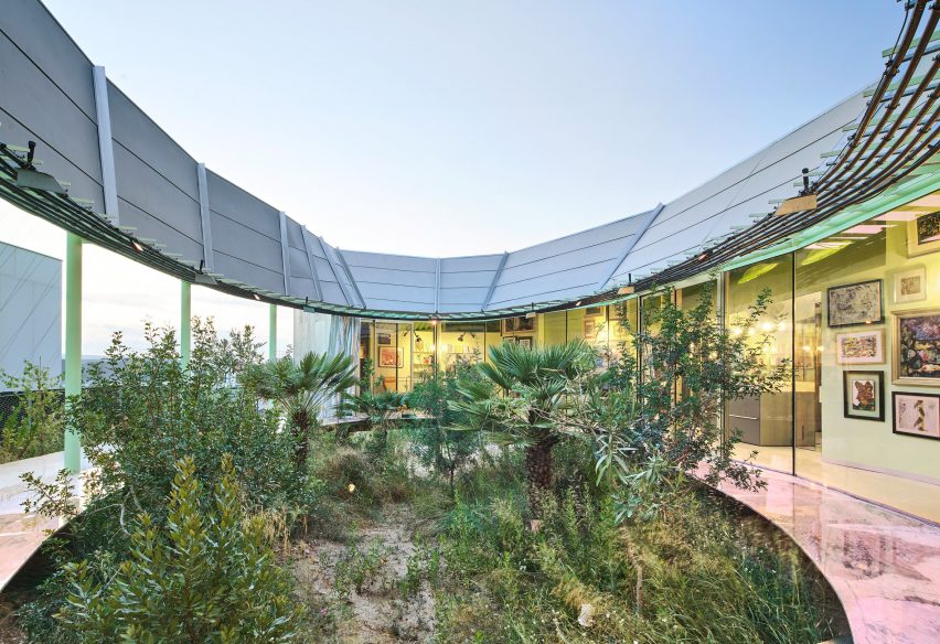 Courtyard view of Rambla Climate-House by Andrés Jaque, Office for Political Innovation and Miguel Mesa del Castillo