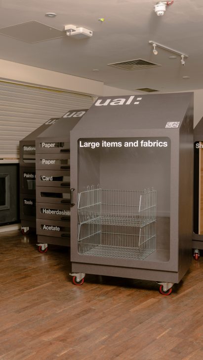 Three material Re-Use Units by University of the Arts London (UAL)