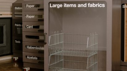 Three material Re-Use Units by University of the Arts London (UAL)