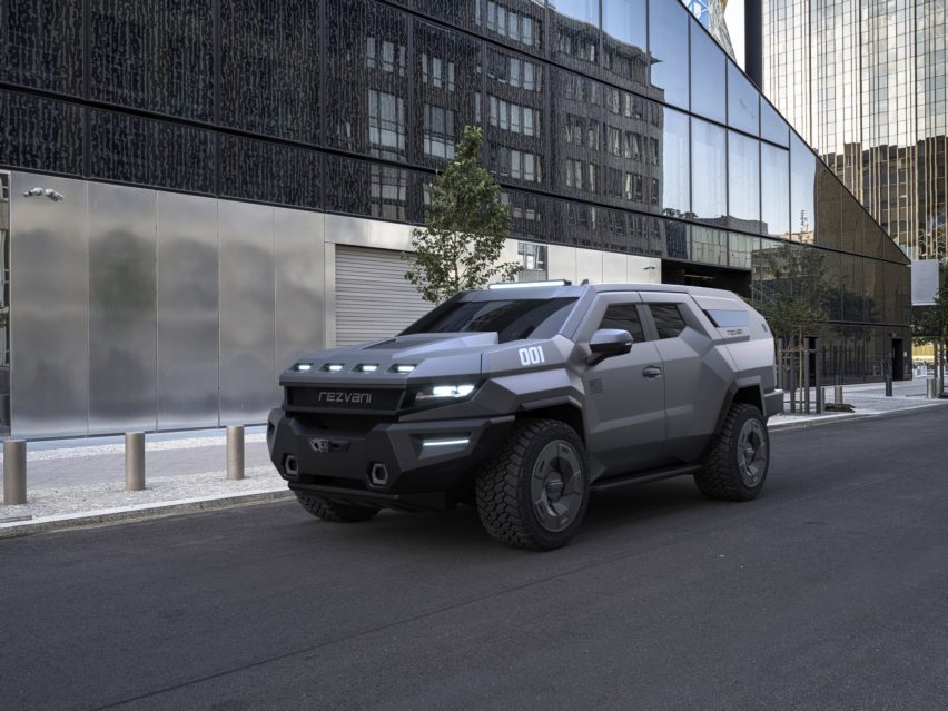 The Rezvani Vengeance outside