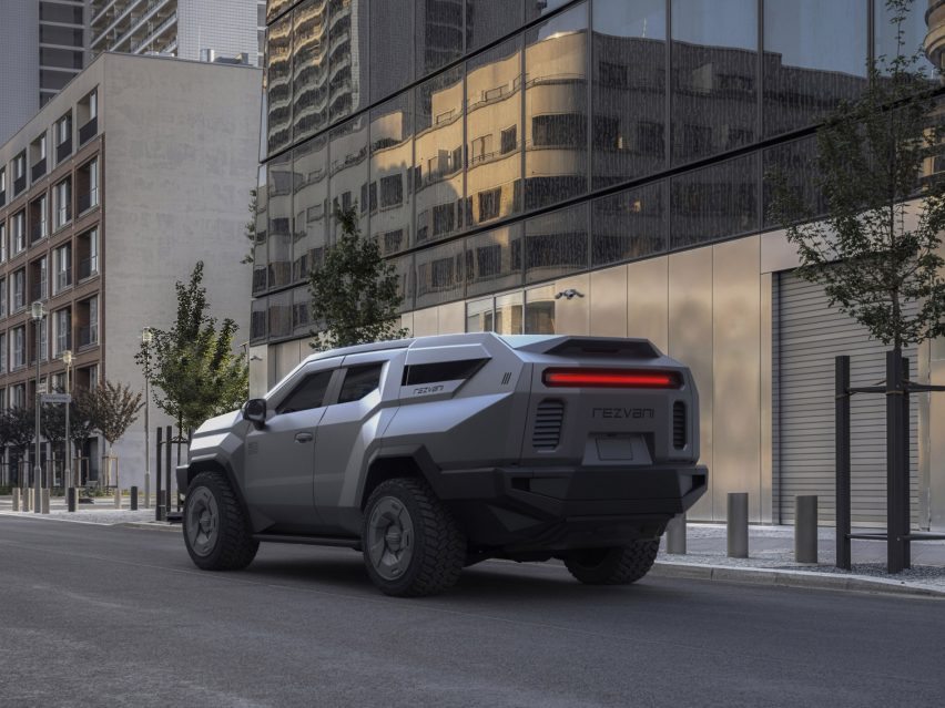 The back of a Rezvani Motors SUV