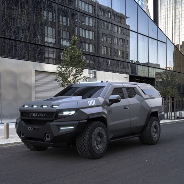 The exterior of an SUV by Rezvani Motors