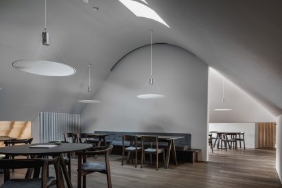 Dining space in Saga tofu restaurant