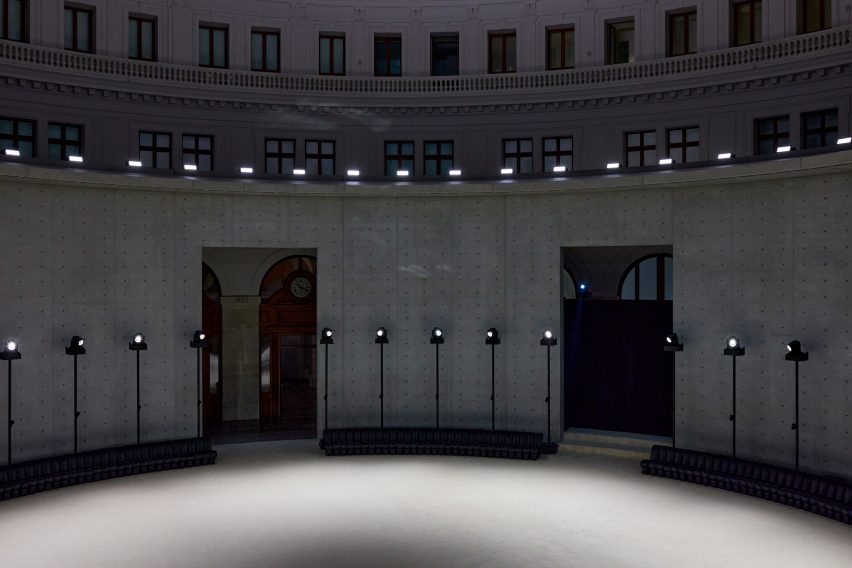 Saint Laurent Autumn Winter 2023 at Bourse de Commerce