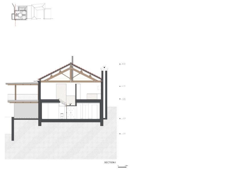 Section I, São Cosme House by Carlos Castanheira