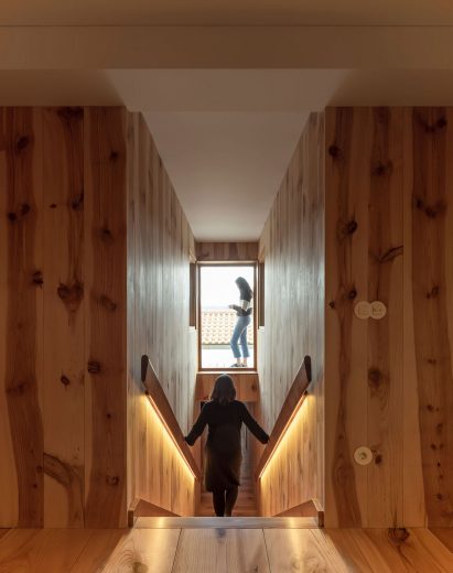 Staircase in São Cosme House by Carlos Castanheira