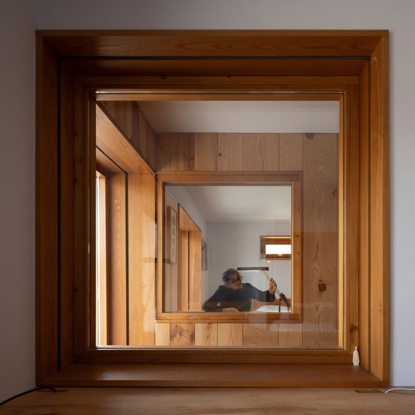 Lower level in São Cosme House by Carlos Castanheira