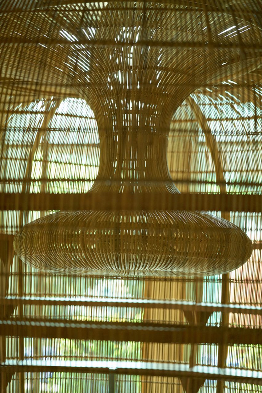 Gallery and rattan installation by Enter Projects Asia