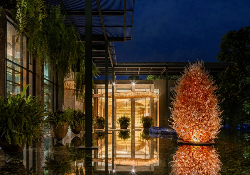 Gallery and rattan installation by Enter Projects Asia