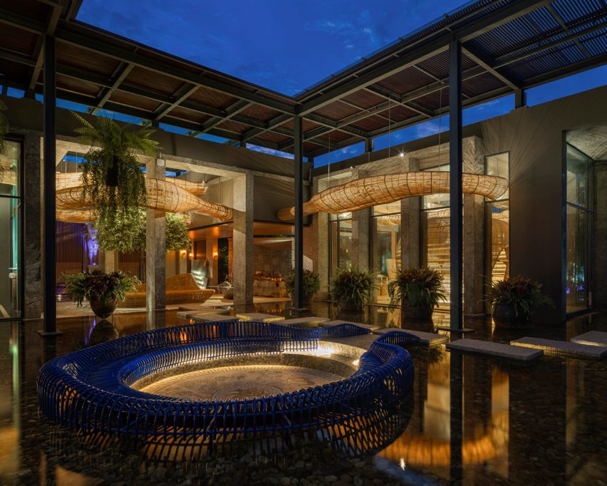 Gallery and rattan installation by Enter Projects Asia