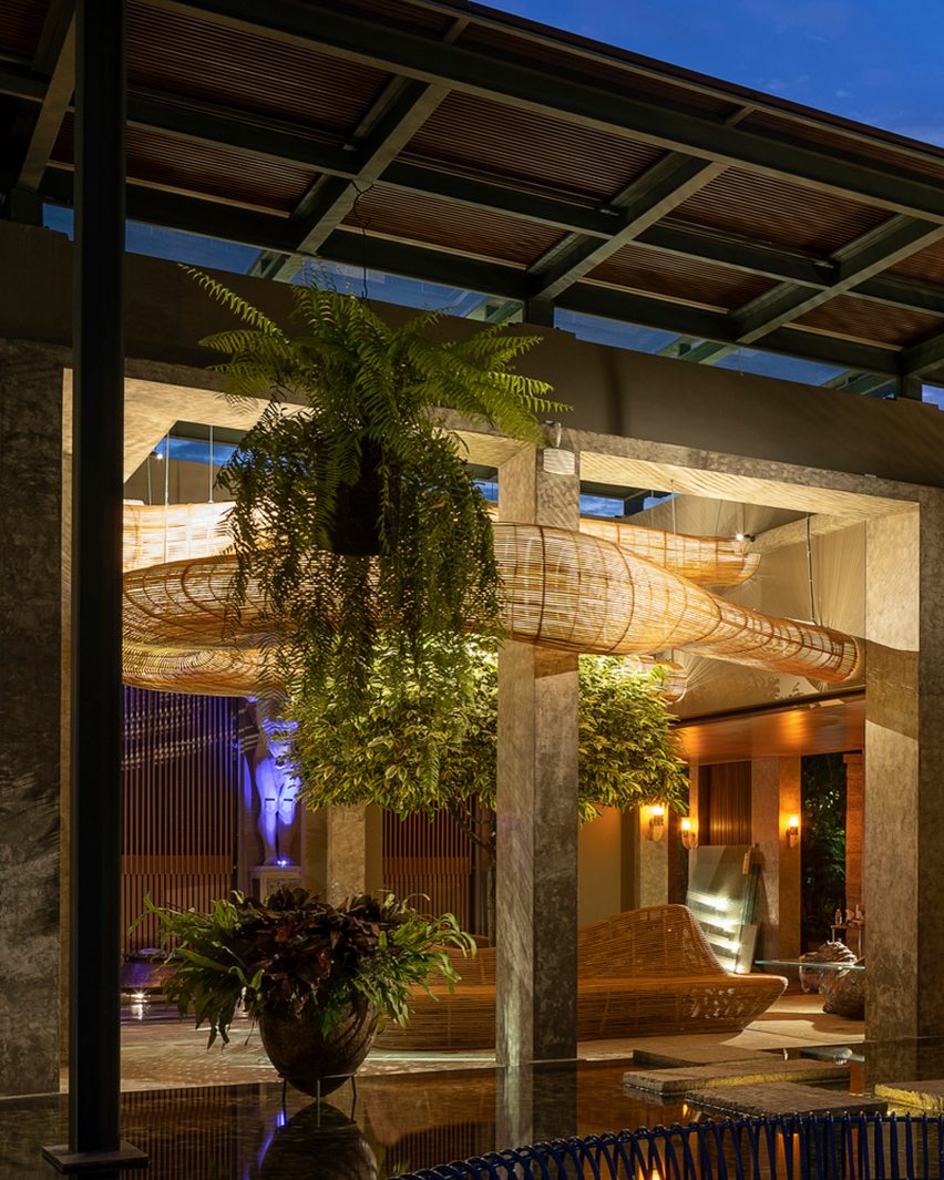 Gallery and rattan installation by Enter Projects Asia