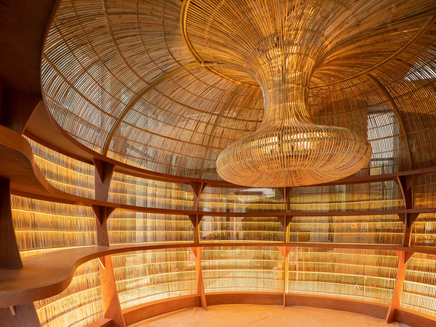 Gallery and rattan installation by Enter Projects Asia