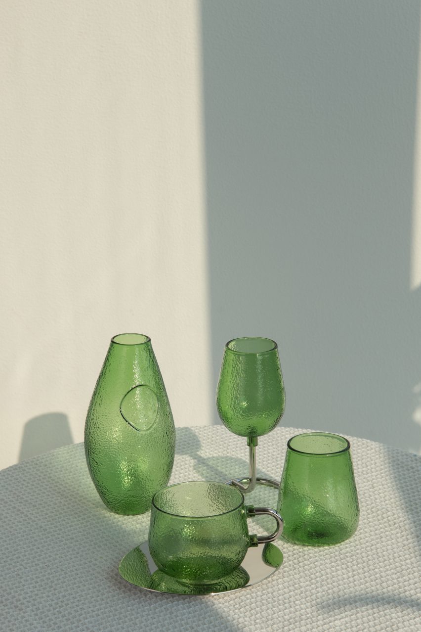 Slowly Rising glassware collection by Tickle Quo