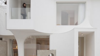 Exterior of the Sleeping Lab hotel by Atelier D'more