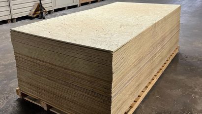 Stacks of Plantd material panels