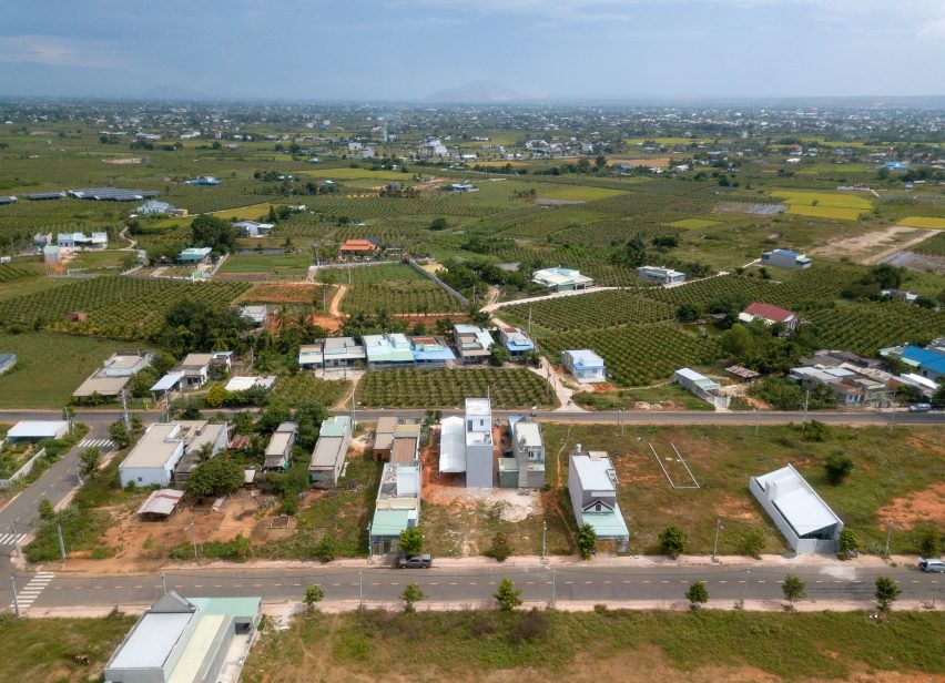 Aerial view of a home in Vietnam by MIA Design Studio