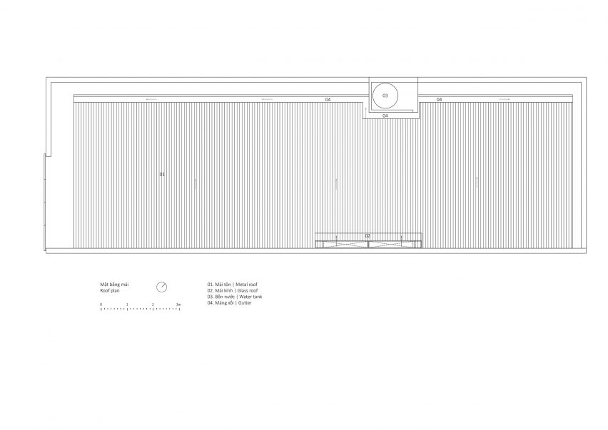 Roof plan of a steel structure home by MIA Design Studio