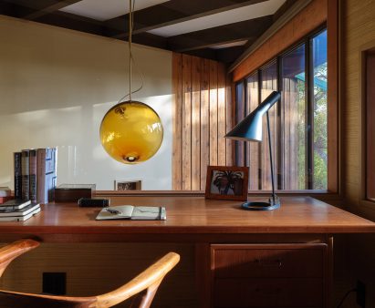 Modernist desk in Henry Hill House