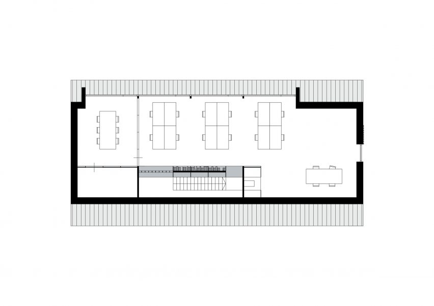 Ground floor plan of Black Barn
