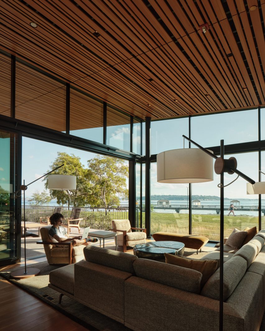 The Prow meeting space for Expedia Group by Aidlin Darling Design