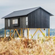 Exterior of U-House near Biwa-ko by Ushijima Architects