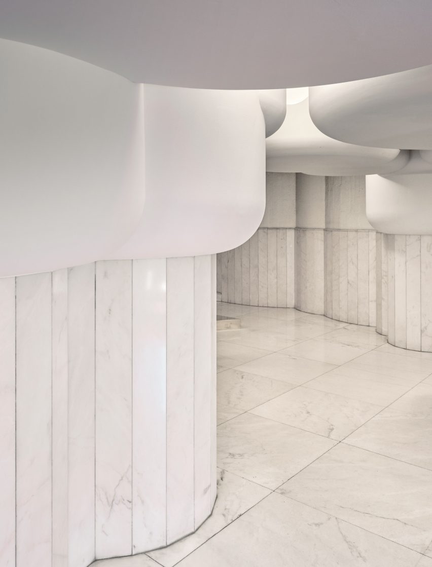 Unit 1040 apartment renovation by Studio Noju within Torres Blancas in Madrid