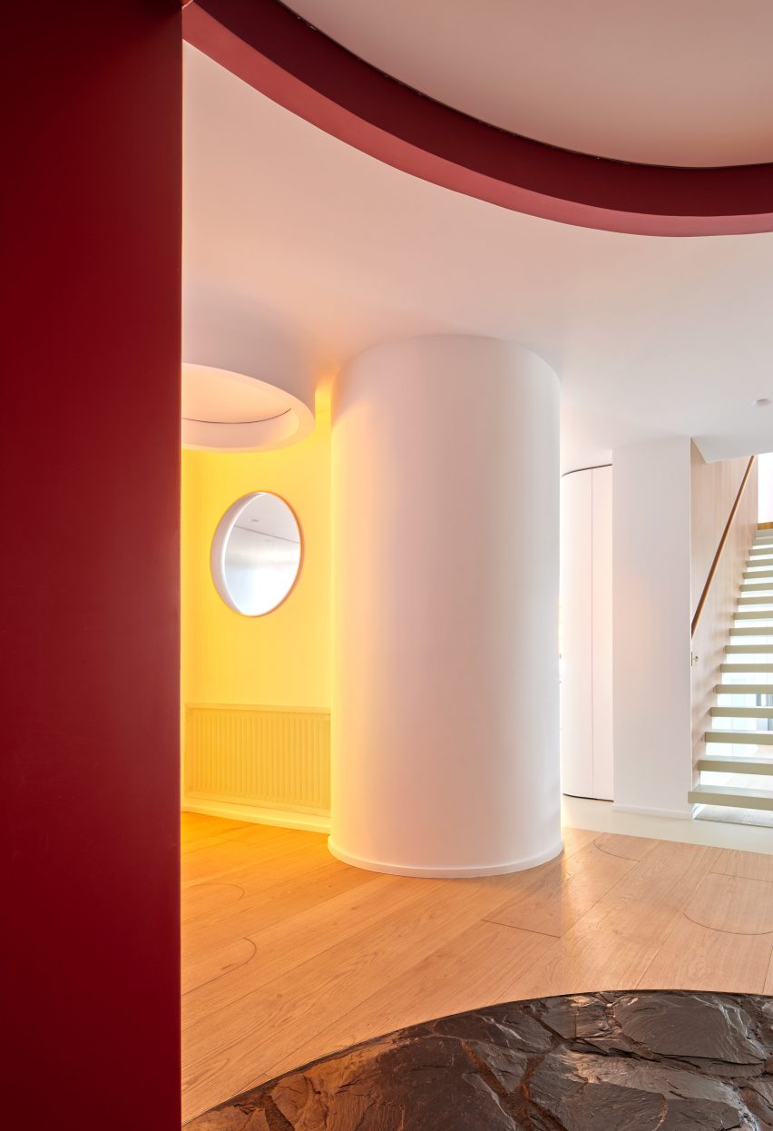 Unit 1040 apartment renovation by Studio Noju within Torres Blancas in Madrid