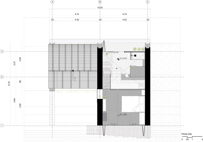 Upper floor plan