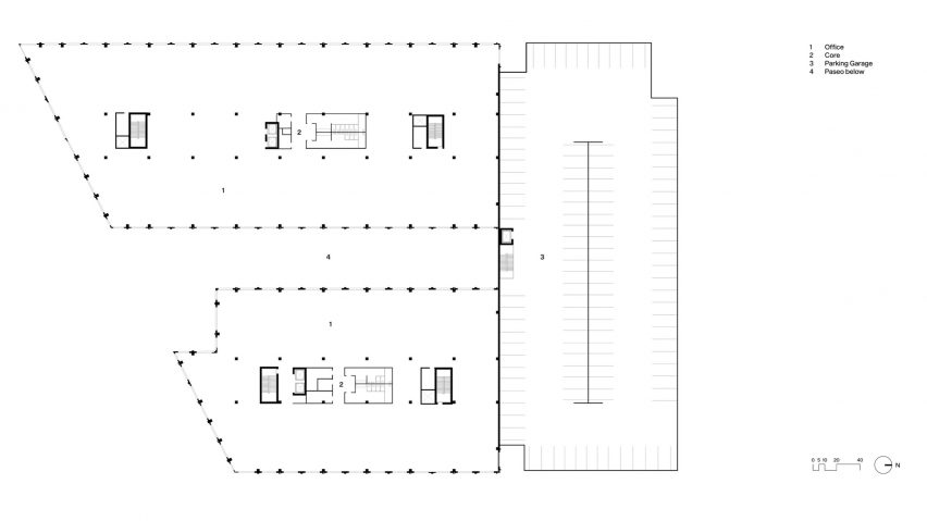 Upper level floor plan