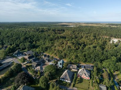 Aerial view of houses in the village of Schoorl