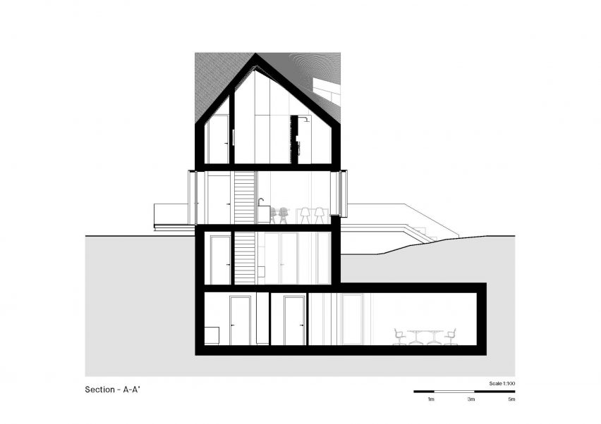 Section of Villa BW by Mecanoo