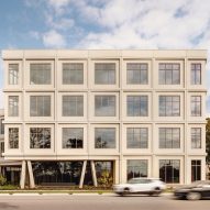 Concrete-clad office block in Austin, Texas