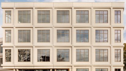 Concrete-clad office block in Austin, Texas