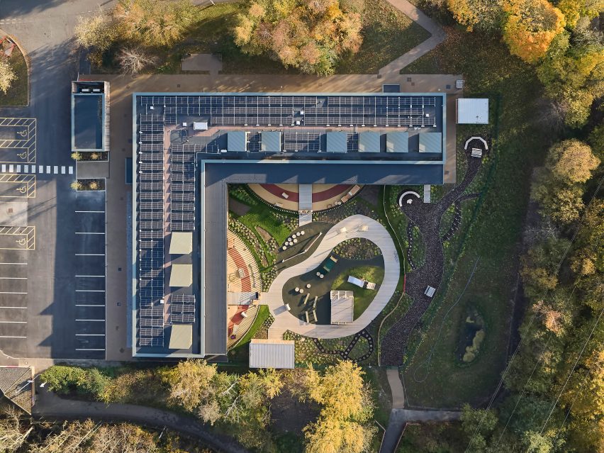 Exterior of Woodlands Day Nursery and Forest School by Feilden Clegg Bradley Studios