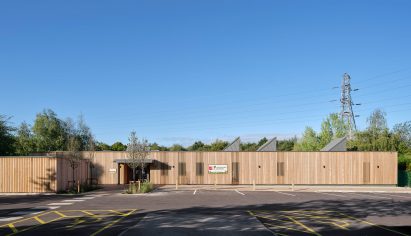 Wooden exterior of Woodlands Day Nursery and Forest School