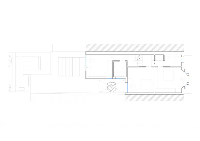 First floor plan of Courtyard House