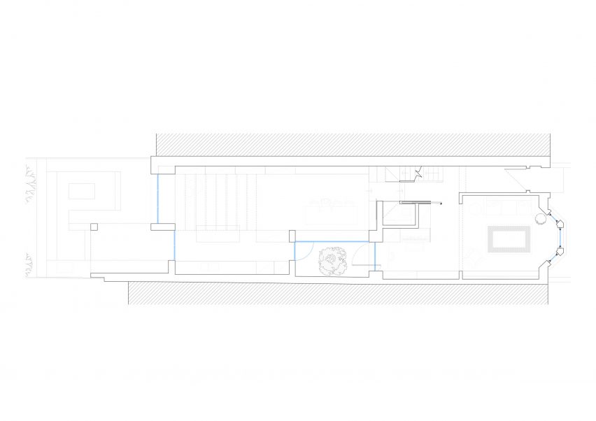 Ground floor plan of Courtyard House