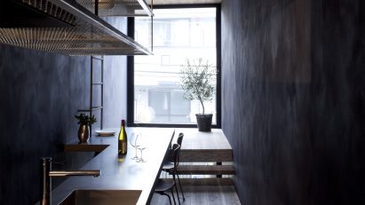 YUUA Architects and Associations skinny house interior