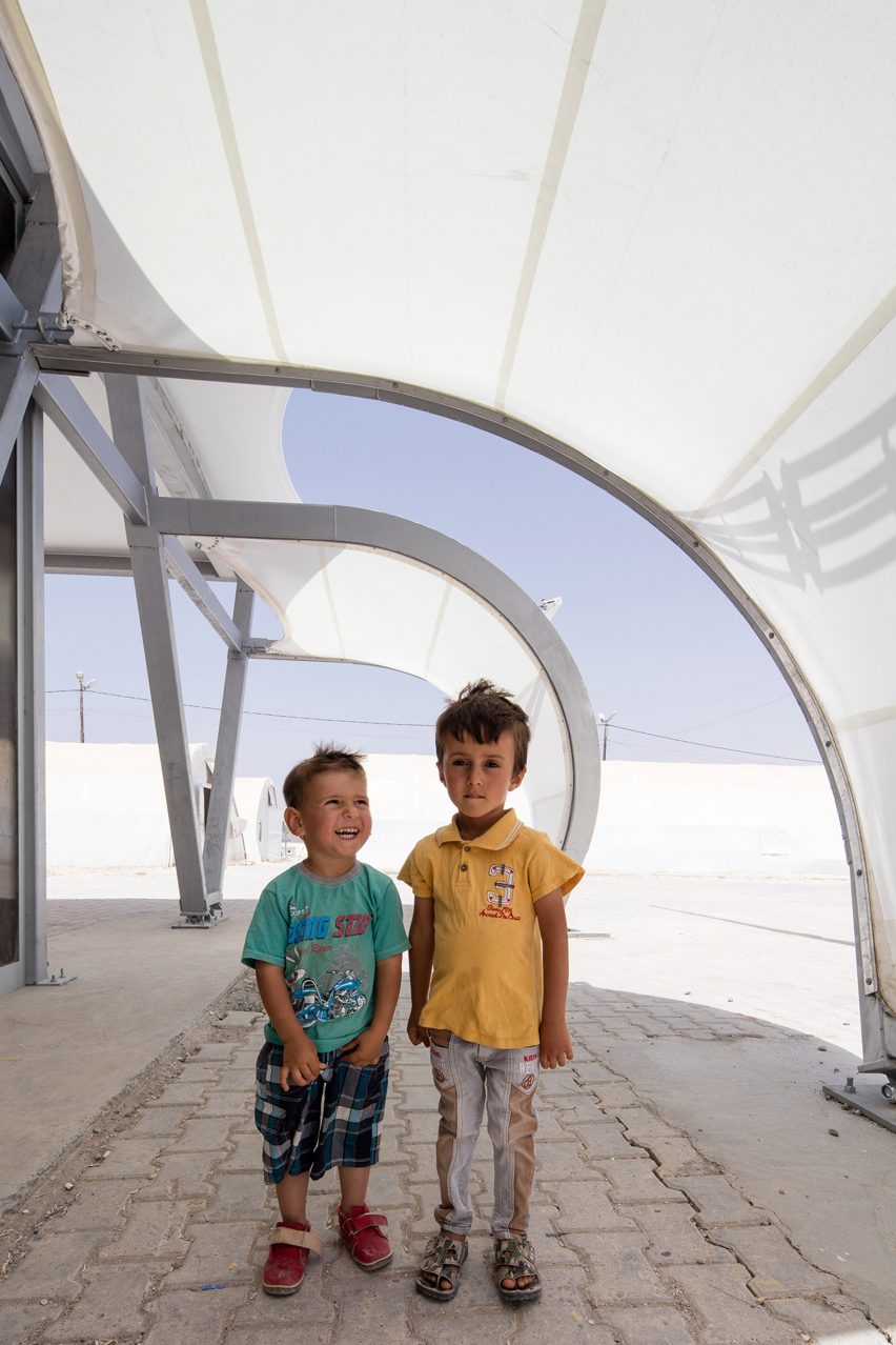 ZHA refugee camp tents
