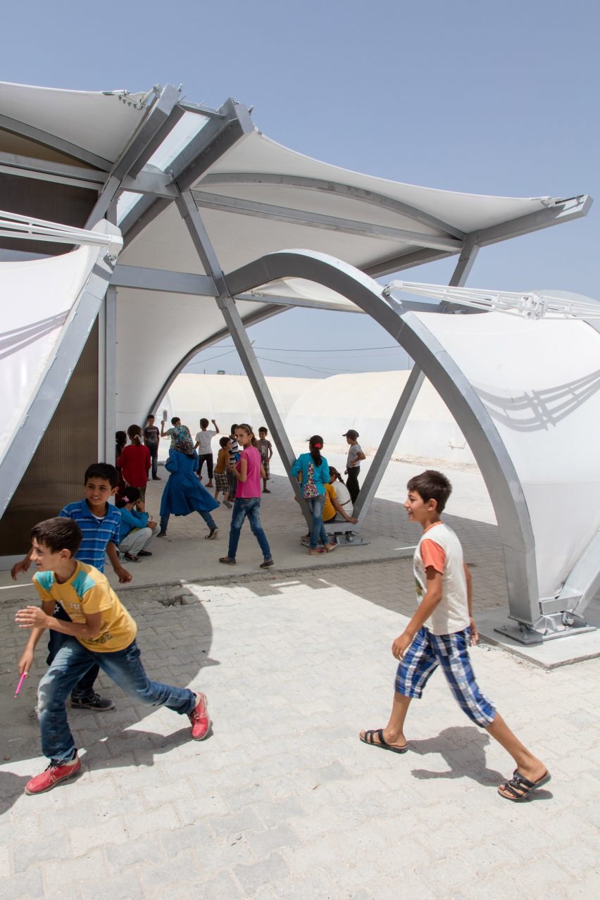ZHA refugee camp tents