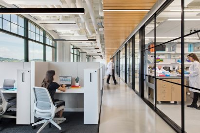 Office space in converted laboratory in Pittsburgh