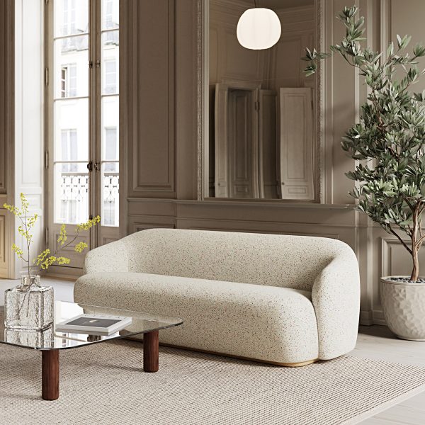 Fogia lounge chair in cream